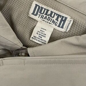 Duluth‎ Trading Vented Performance Nylon Stretch Fishing Shirt Men's Size 3XL